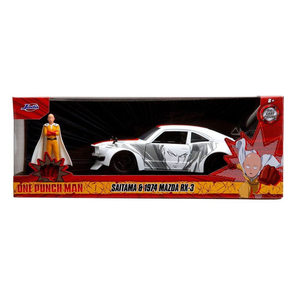 One Punch Man Diecast Modell 1/24 1974 Mazda RX-3