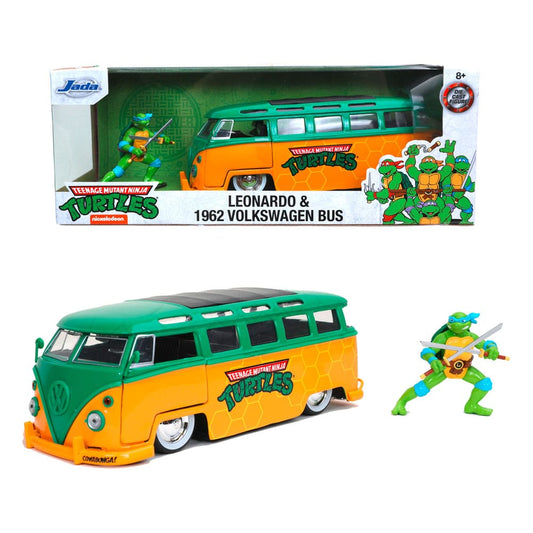 Teenage Mutant Ninja Turtles Diecast Modell 1/24 1962 VW Bus Leonardo