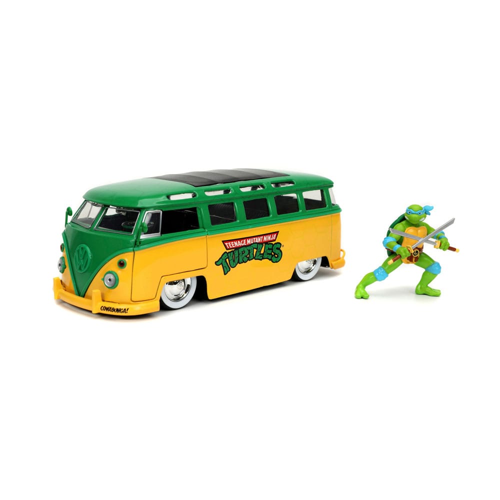 Teenage Mutant Ninja Turtles Diecast Modell 1/24 1962 VW Bus Leonardo