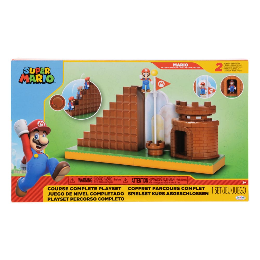 World of Nintendo Super Mario Minifiguren Spielset End Level