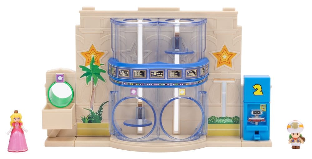 Der Super Mario Galaxy Film Diorama mit 2 Minifiguren Sternentor-Galaxie