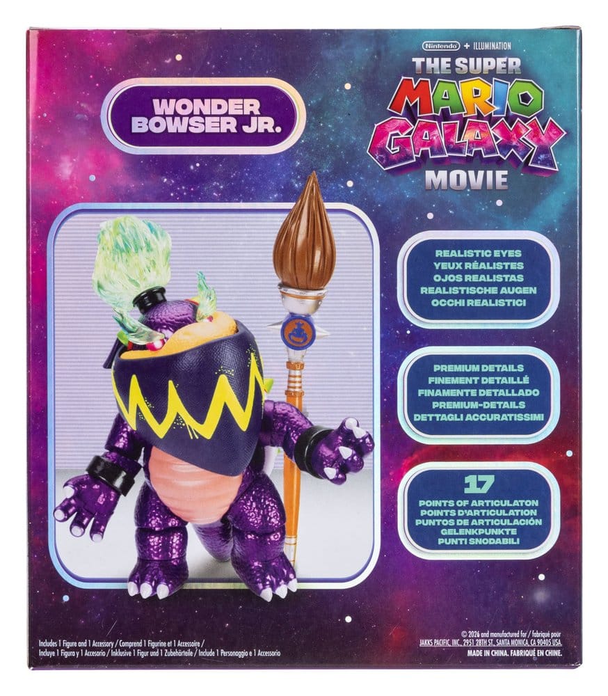 Der Super Mario Galaxy Film Actionfigur Wonder Bowser Jr. 13 cm