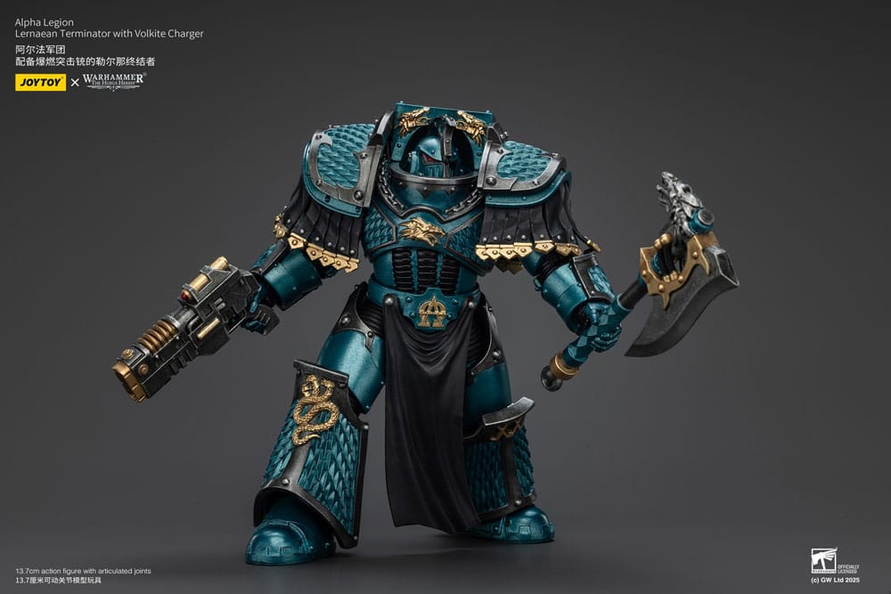 Warhammer The Horus Heresy Actionfigur Alpha Legion Lernaean Terminator with Volkite Charger 20 cm