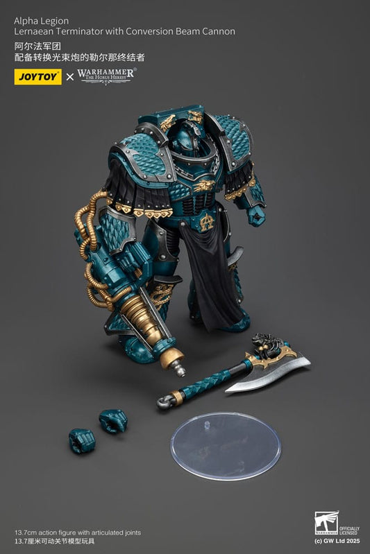 Warhammer The Horus Heresy Actionfigur Alpha Legion Lernaean Terminator with Conversion Beam Cannon 20 cm