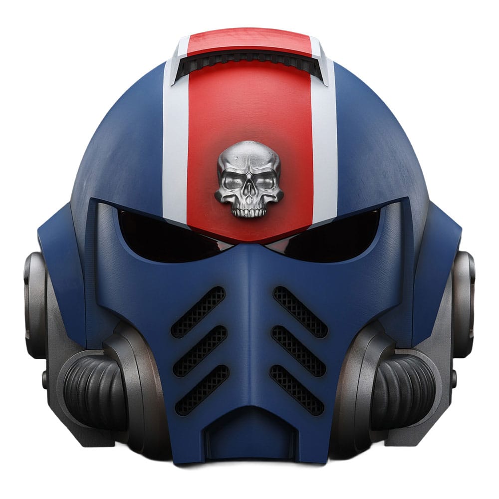 Warhammer 40,000: Space Marine 2 Replik Ultramarines Lieutenant Titus Helm 30 cm