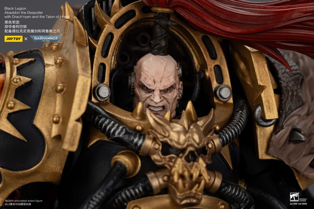 Warhammer 40,000 Actionfigur Black Legion Abaddon the Despoiler with Drach'nyen and the Talo 16 cm