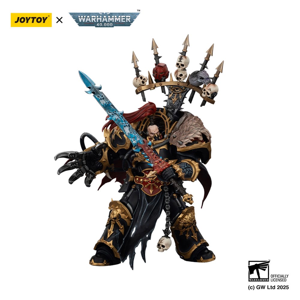 Warhammer 40,000 Actionfigur Black Legion Abaddon the Despoiler with Drach'nyen and the Talo 16 cm