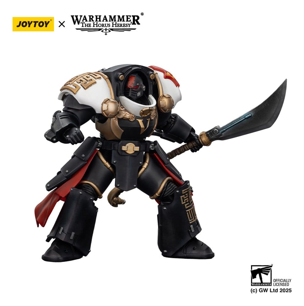 Warhammer The Horus Heresy Actionfigur White Scars Ebon Keshig Terminator 1 with Power Glaive 13 cm