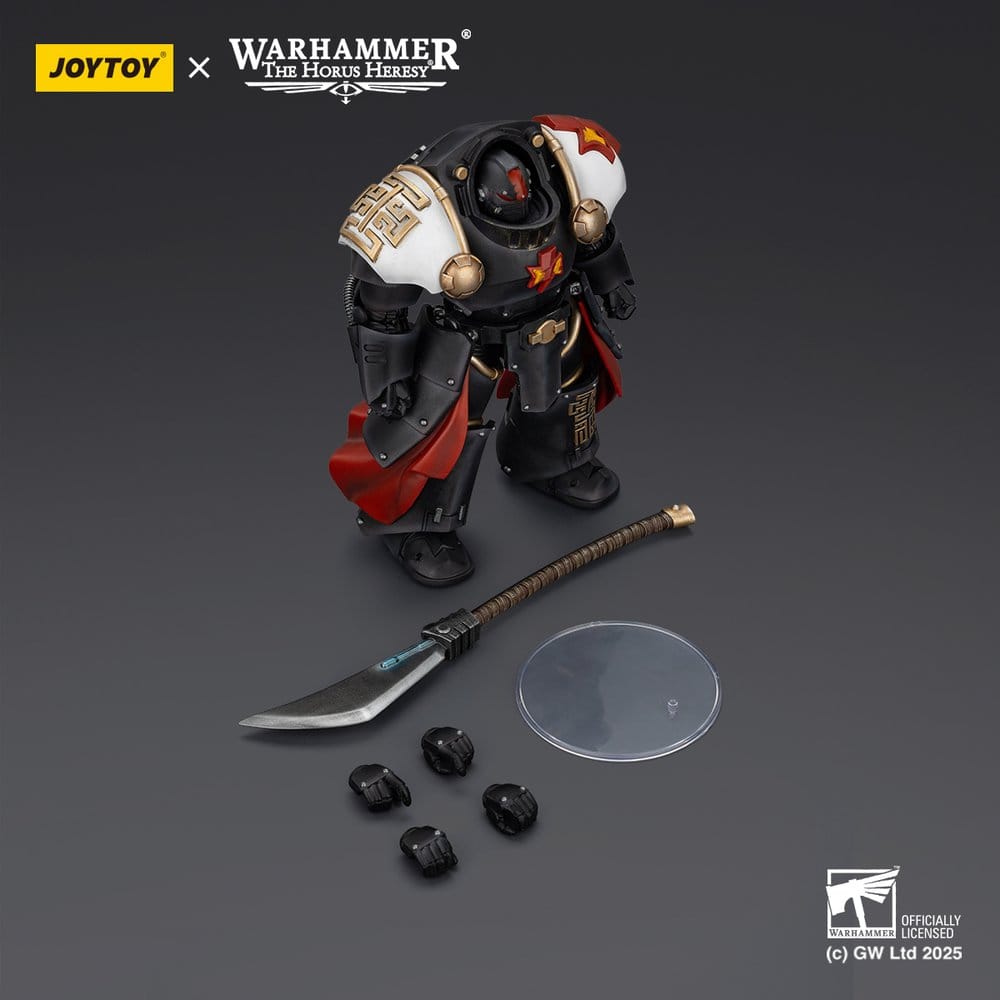 Warhammer The Horus Heresy Actionfigur White Scars Ebon Keshig Terminator 2 with Power Glaive 13 cm