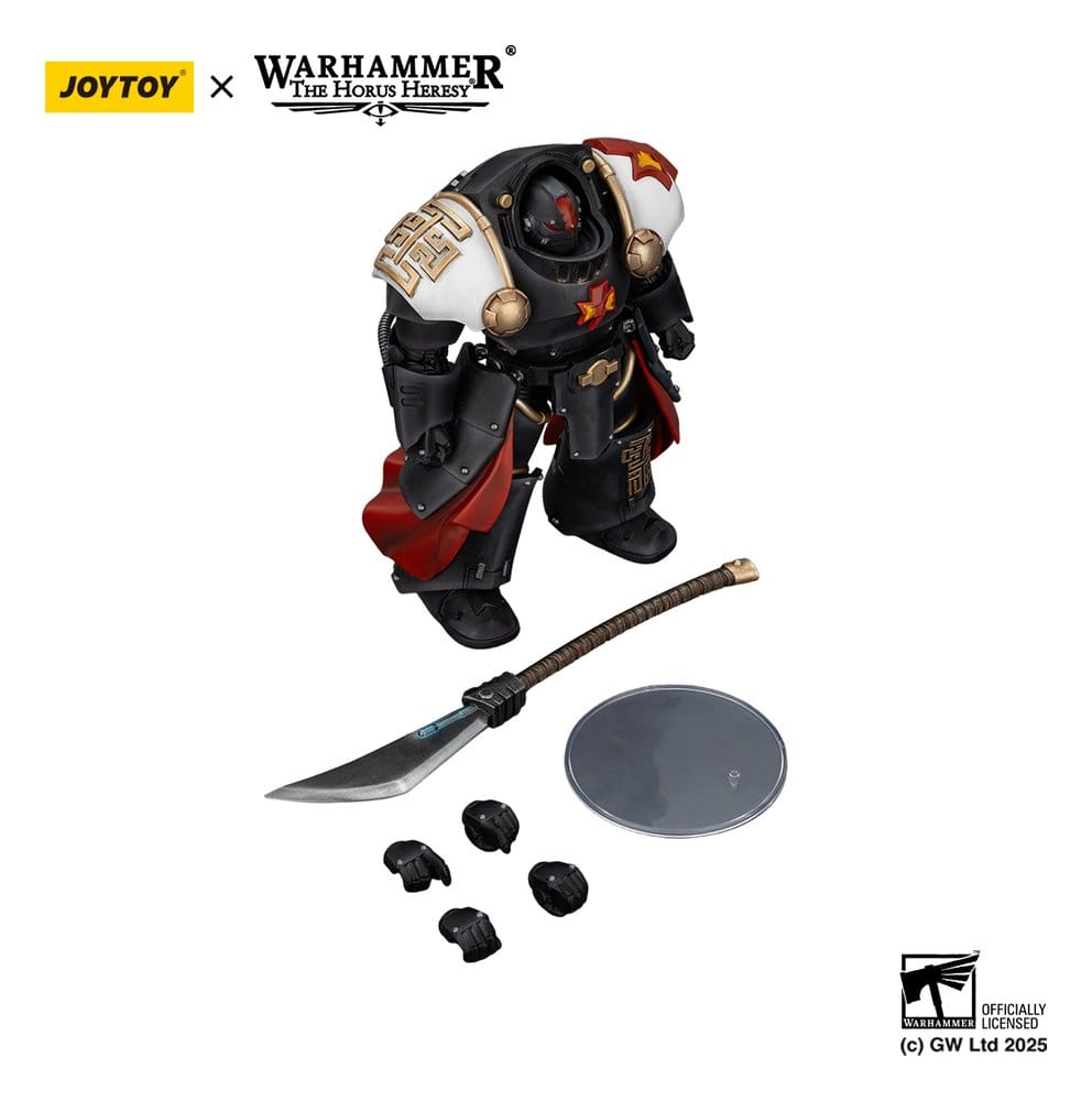 Warhammer The Horus Heresy Actionfigur White Scars Ebon Keshig Terminator 2 with Power Glaive 13 cm