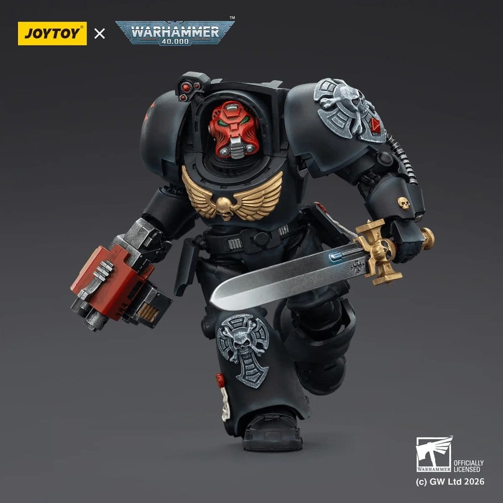 Warhammer 40,000 Actionfigur Black Templars Terminator 1 with Power Sword and Storm Bolter 14 cm