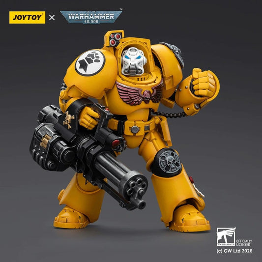 Warhammer 40,000 Actionfigur Imperial Fists Terminator 3 with Power Fist and Assault Cannon 14 cm