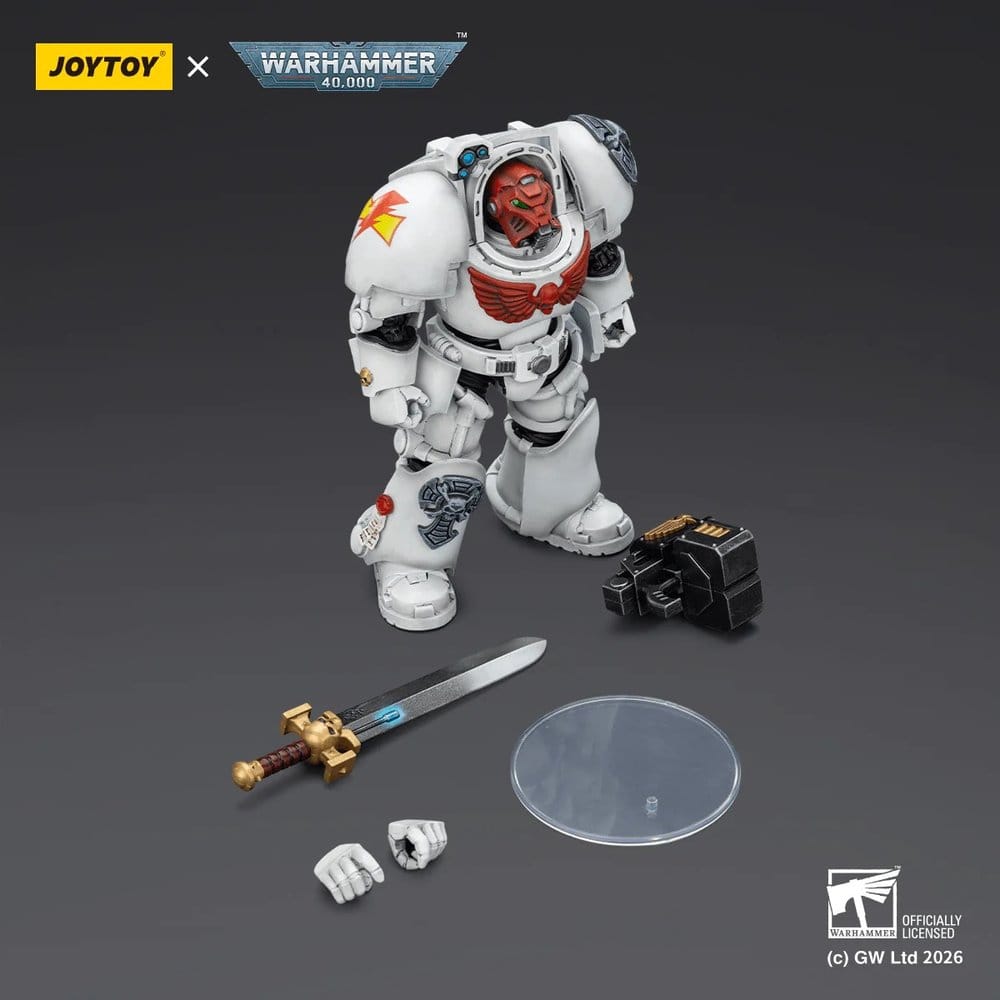 Warhammer 40,000 Actionfigur White Scars Terminator 1 with Power Sword and Storm Bolter 14 cm