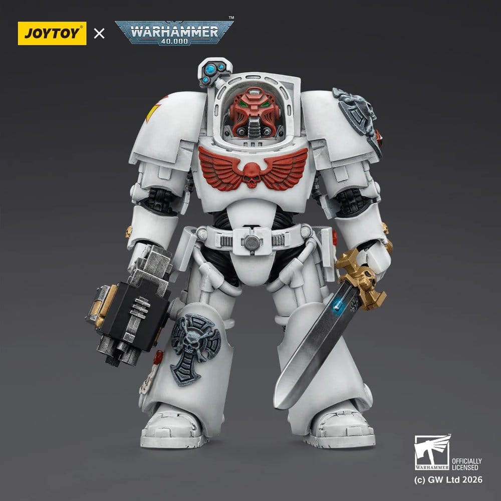 Warhammer 40,000 Actionfigur White Scars Terminator 1 with Power Sword and Storm Bolter 14 cm