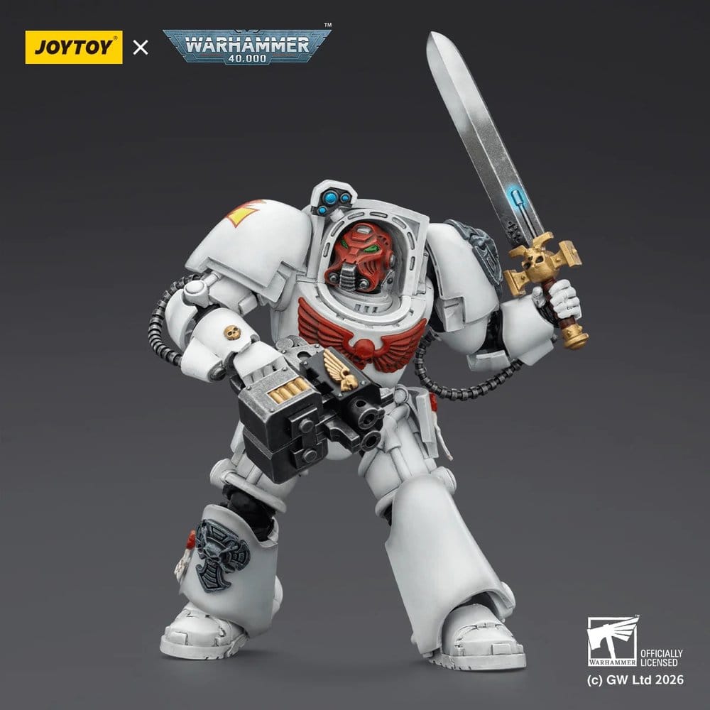 Warhammer 40,000 Actionfigur White Scars Terminator 1 with Power Sword and Storm Bolter 14 cm