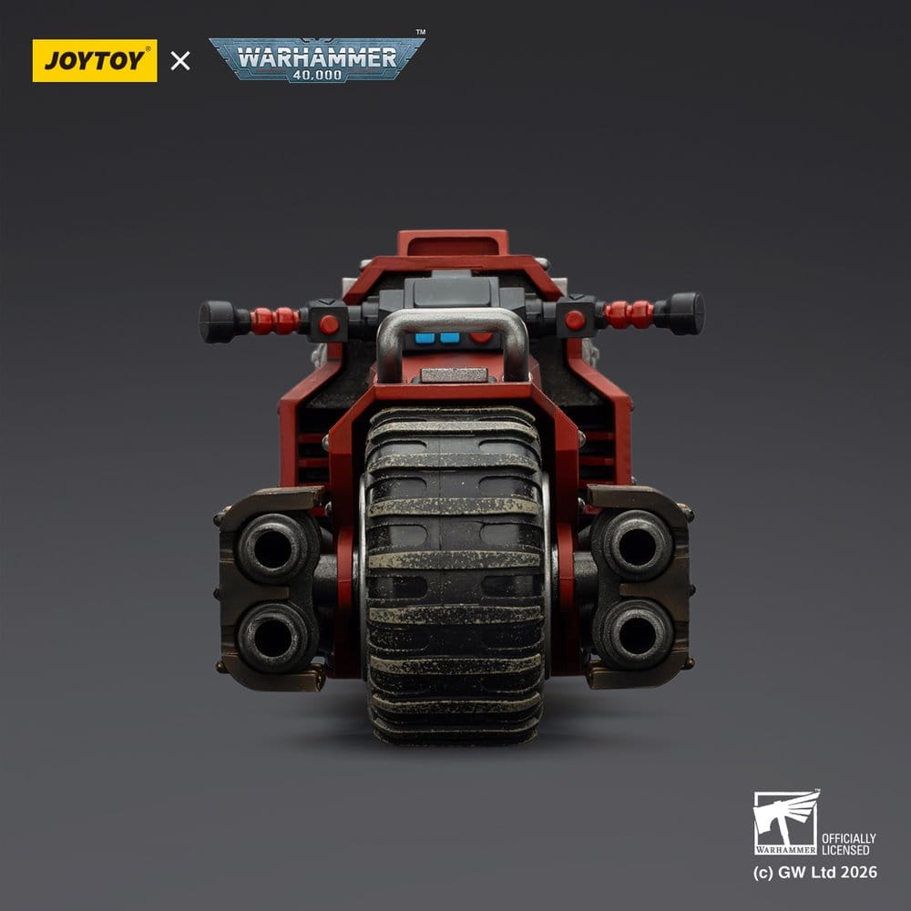 Warhammer 40,000 Raider-pattern Combat Bike Blood Angels with twin-linked bolt rifles 22 cm