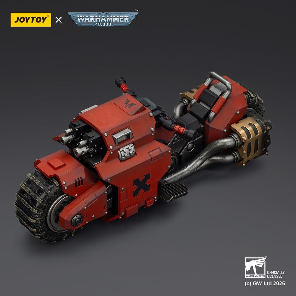 Warhammer 40,000 Raider-pattern Combat Bike Blood Angels with twin-linked bolt rifles 22 cm