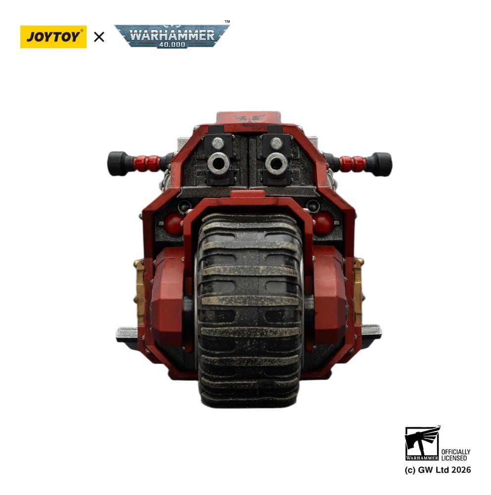 Warhammer 40,000 Raider-pattern Combat Bike Blood Angels with twin-linked bolt rifles 22 cm