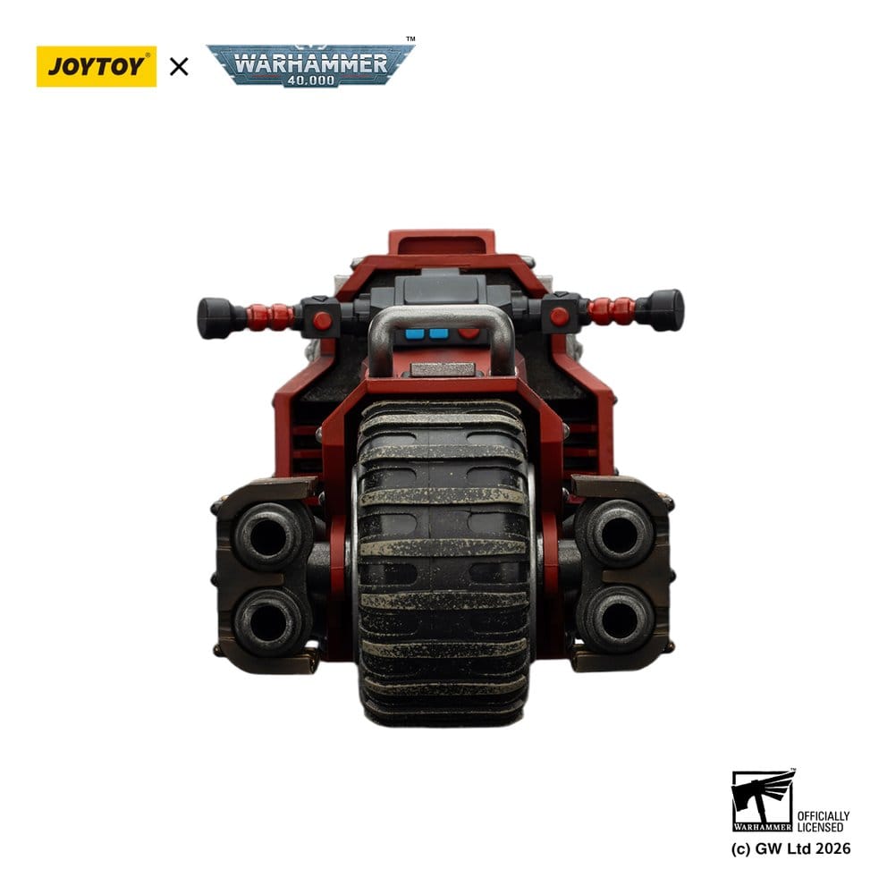 Warhammer 40,000 Raider-pattern Combat Bike Blood Angels with twin-linked bolt rifles 22 cm