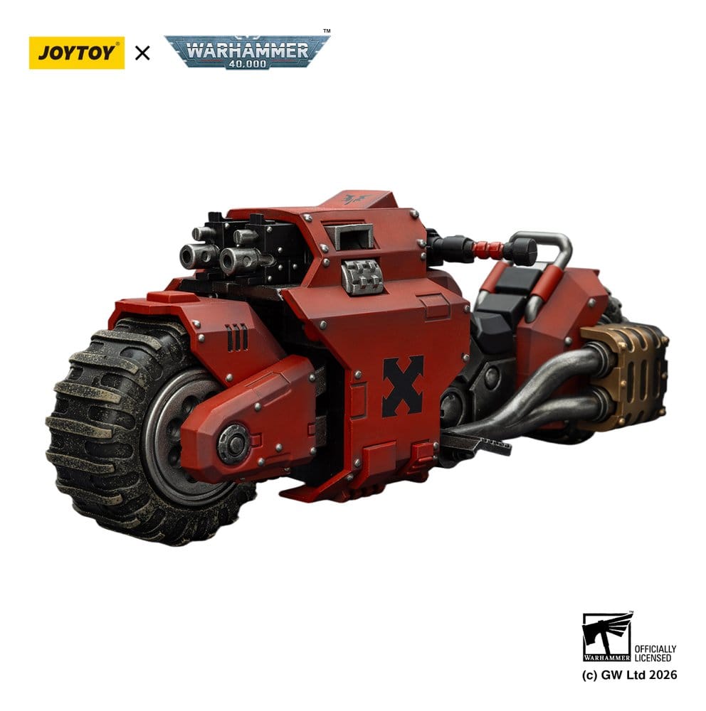 Warhammer 40,000 Raider-pattern Combat Bike Blood Angels with twin-linked bolt rifles 22 cm