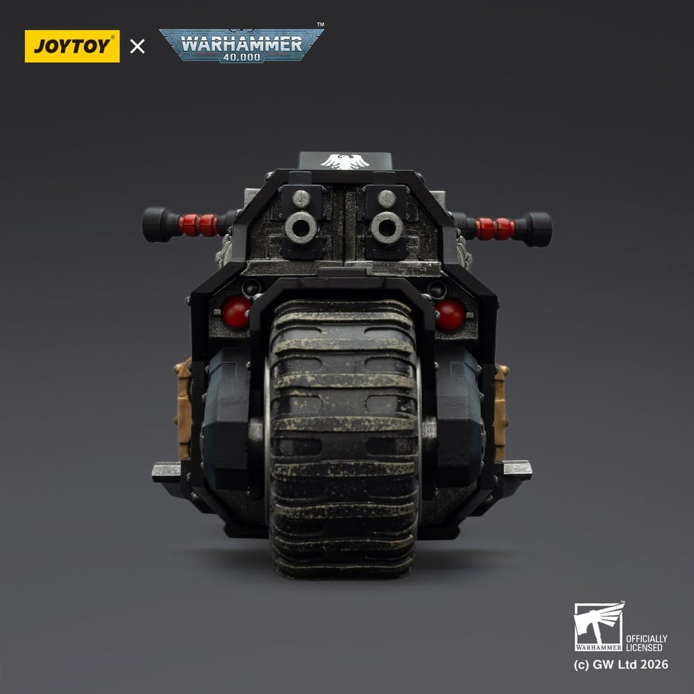 Warhammer 40,000 Raider-pattern Combat Bike Raven Guard with twin-linked bolt rifles 22 cm