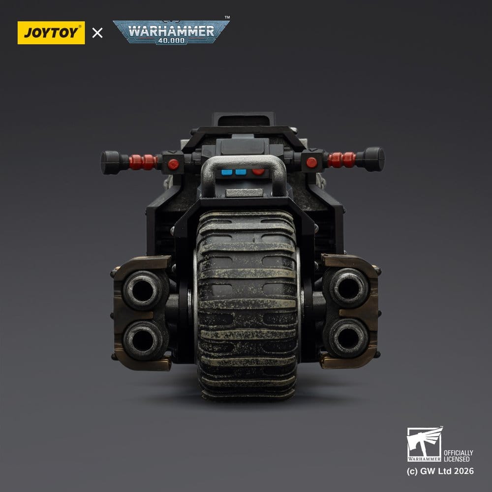 Warhammer 40,000 Raider-pattern Combat Bike Raven Guard with twin-linked bolt rifles 22 cm