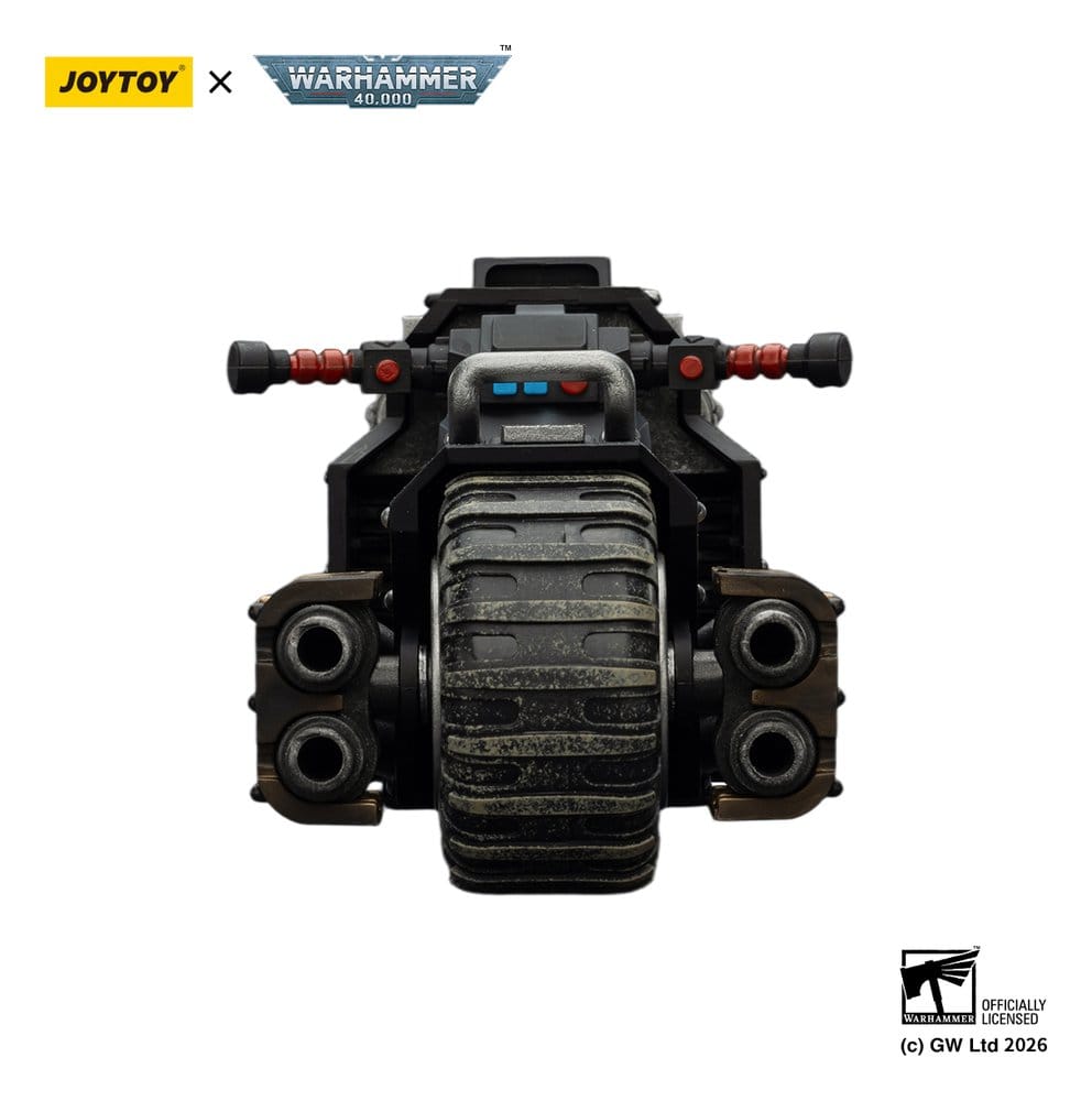 Warhammer 40,000 Raider-pattern Combat Bike Raven Guard with twin-linked bolt rifles 22 cm