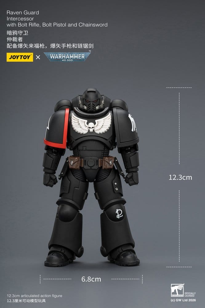 Warhammer 40,000 Actionfigur Raven Guard Intercessor 12 cm