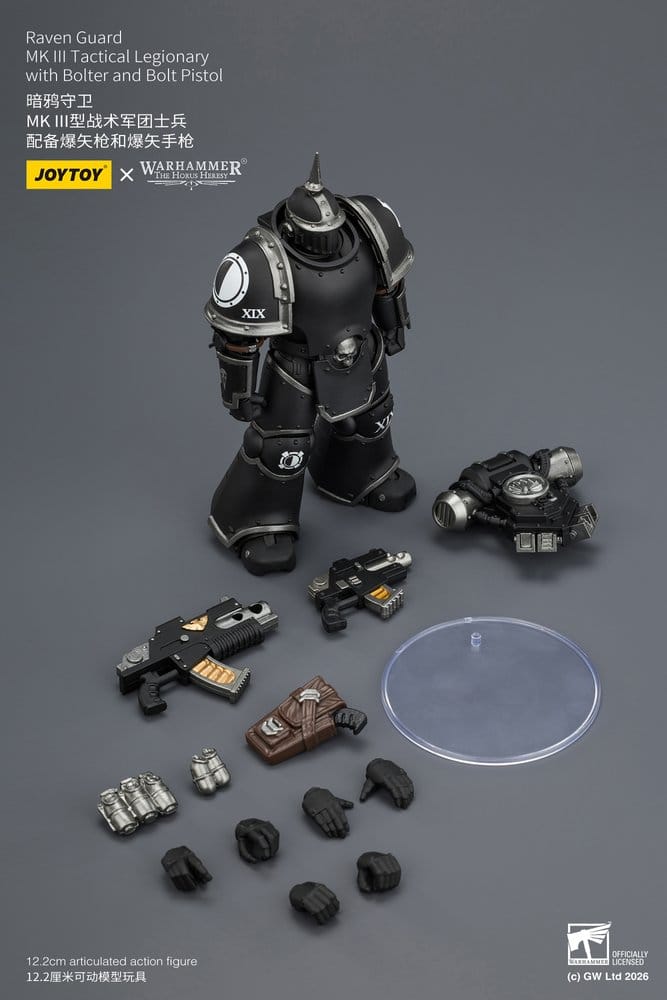 Warhammer 40,000 Actionfigur Raven Guard MK III Tactical Legionary 12 cm