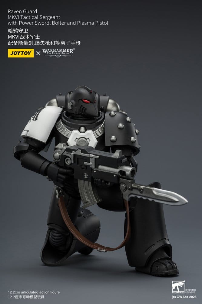 Warhammer 40,000 Actionfigur Raven Guard MkVI Tactical Sergeant 12 cm