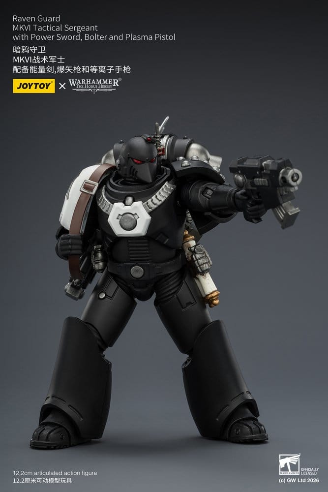 Warhammer 40,000 Actionfigur Raven Guard MkVI Tactical Sergeant 12 cm