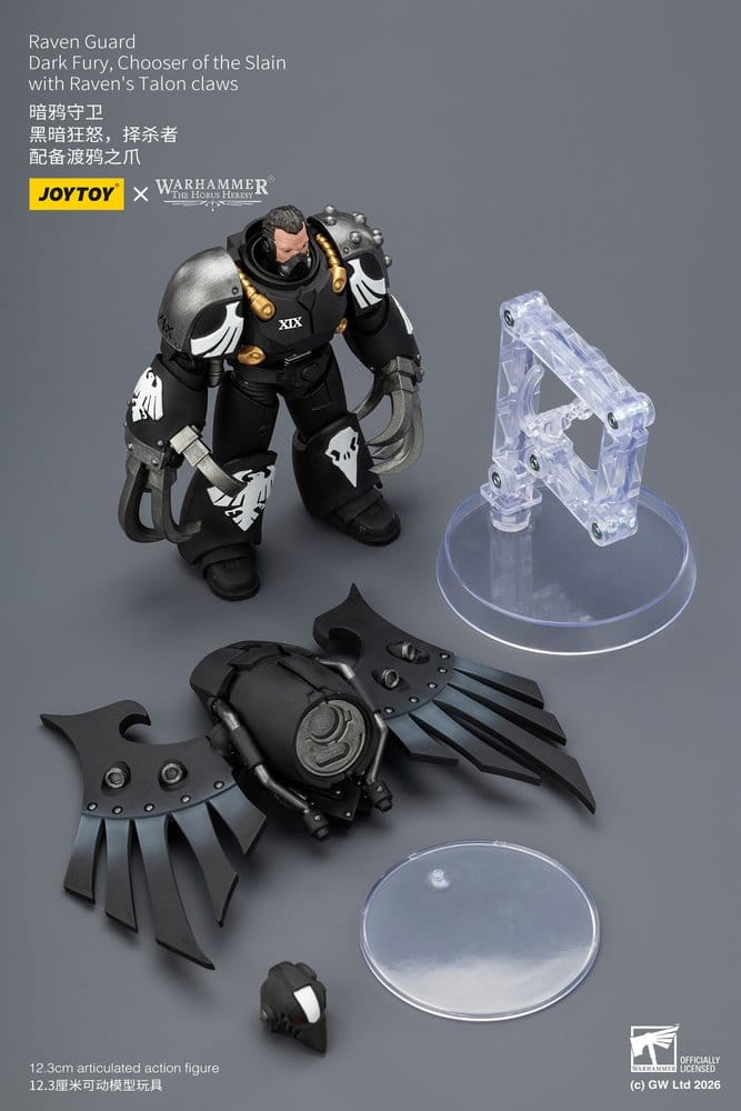 Warhammer 40,000 Actionfigur Raven Guard Dark Fury, Chooser of the Slain 12 cm