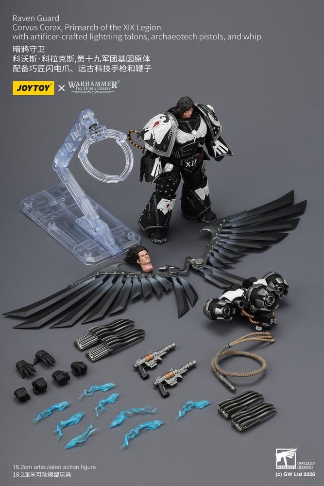 Warhammer 40,000 Actionfigur Raven Guard Corvus Corax, Primarch of the XIX Legion 18 cm