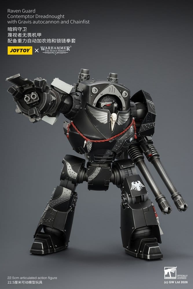 Warhammer 40,000 Actionfigur Raven Guard Contemptor Dreadnought 23 cm