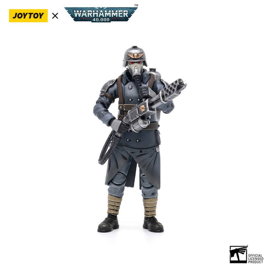 Warhammer 40k Actionfigur 1/18 Death Korps of Krieg Veteran Squad Guardsman with Flamer 10 cm