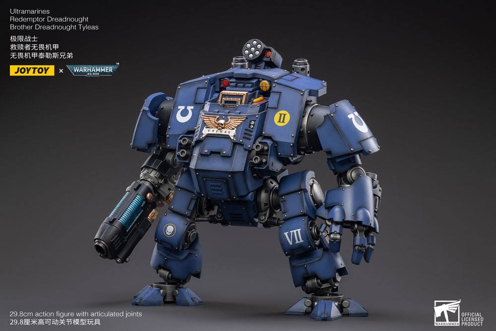 Warhammer 40,000 Actionfigur 1/18 Ultramarines Redemptor Dreadnought Brother Dreadnought Tyleas 30 cm Reproduktion