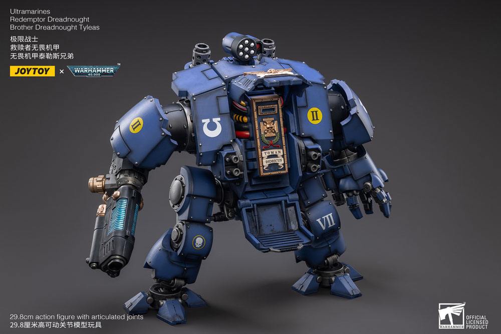 Warhammer 40,000 Actionfigur 1/18 Ultramarines Redemptor Dreadnought Brother Dreadnought Tyleas 30 cm Reproduktion