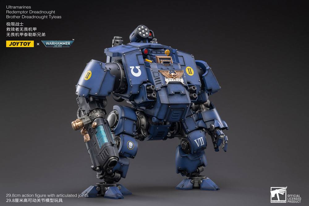 Warhammer 40,000 Actionfigur 1/18 Ultramarines Redemptor Dreadnought Brother Dreadnought Tyleas 30 cm Reproduktion