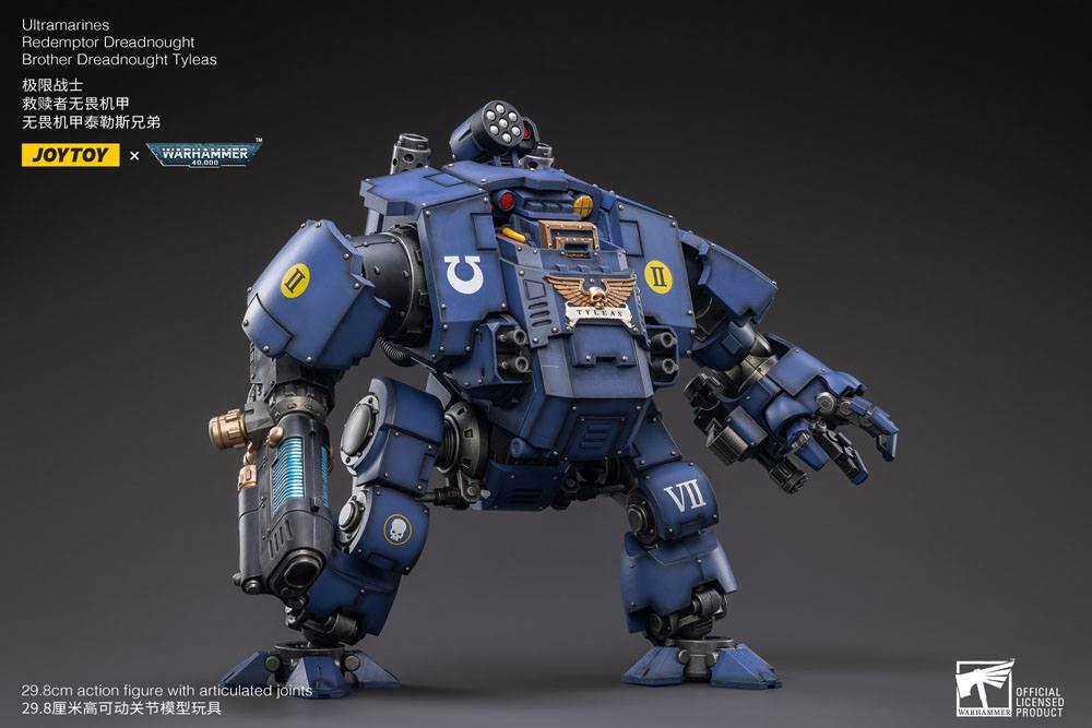 Warhammer 40,000 Actionfigur 1/18 Ultramarines Redemptor Dreadnought Brother Dreadnought Tyleas 30 cm Reproduktion