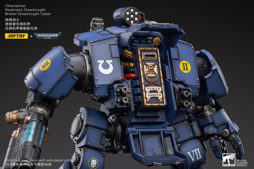 Warhammer 40,000 Actionfigur 1/18 Ultramarines Redemptor Dreadnought Brother Dreadnought Tyleas 30 cm Reproduktion