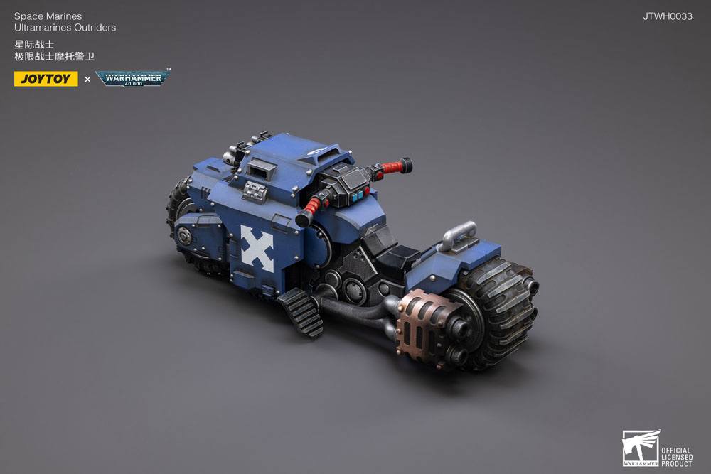 Warhammer 40k Fahrzeug 1/18 Ultramarines Outrider Bike 22 cm