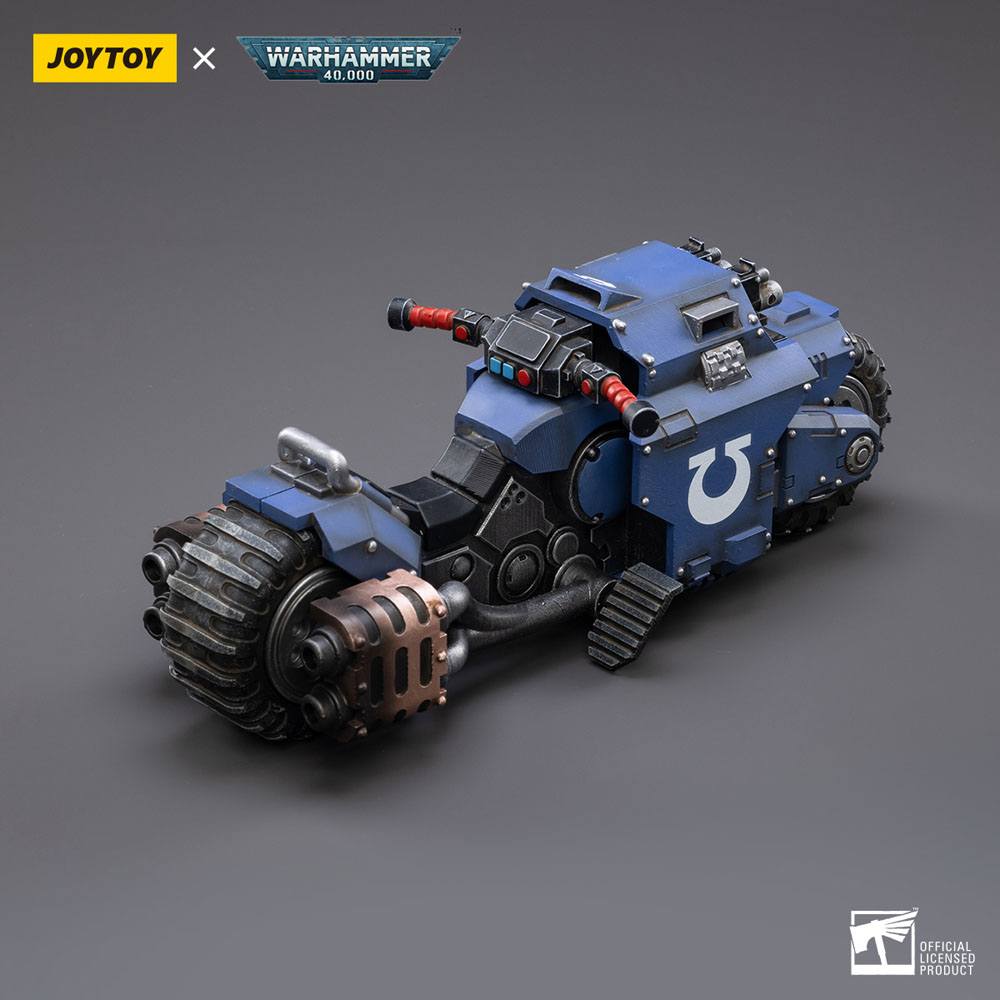 Warhammer 40k Fahrzeug 1/18 Ultramarines Outrider Bike 22 cm