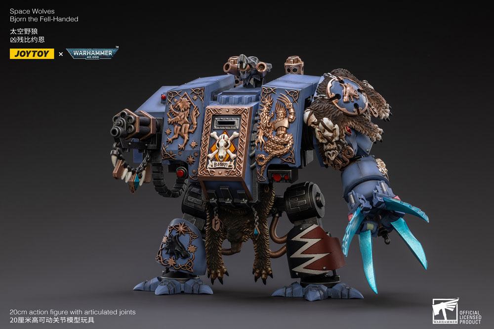 Warhammer 40k Actionfigur 1/18 Space Wolves Bjorn the Fell-Handed 19 cm