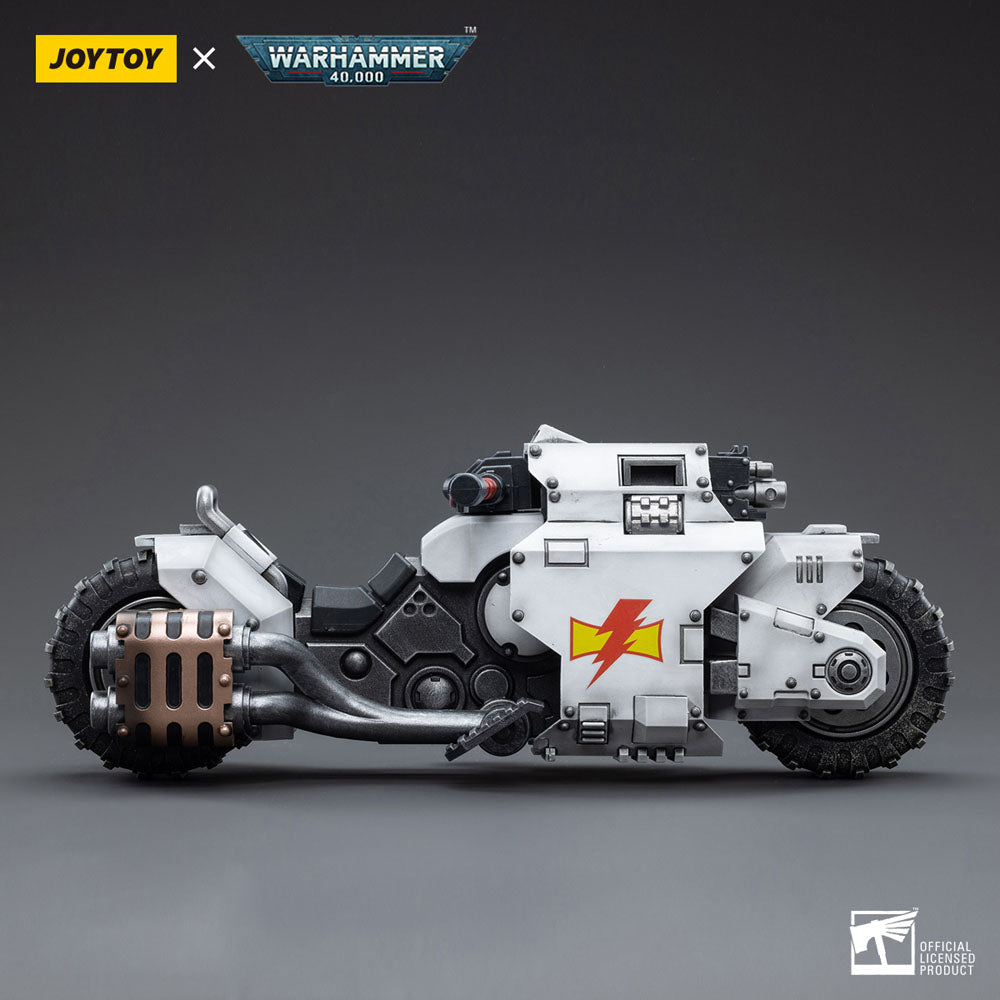 Warhammer 40k Fahrzeug 1/18 White Scars Raider-pattern Combat Bike 22 cm