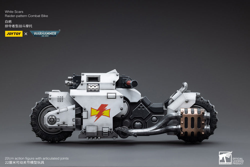 Warhammer 40k Fahrzeug 1/18 White Scars Raider-pattern Combat Bike 22 cm