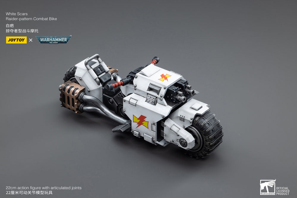 Warhammer 40k Fahrzeug 1/18 White Scars Raider-pattern Combat Bike 22 cm