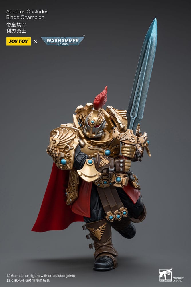 Warhammer 40k Actionfigur 1/18 Adeptus Custodes Blade Champion 12 cm