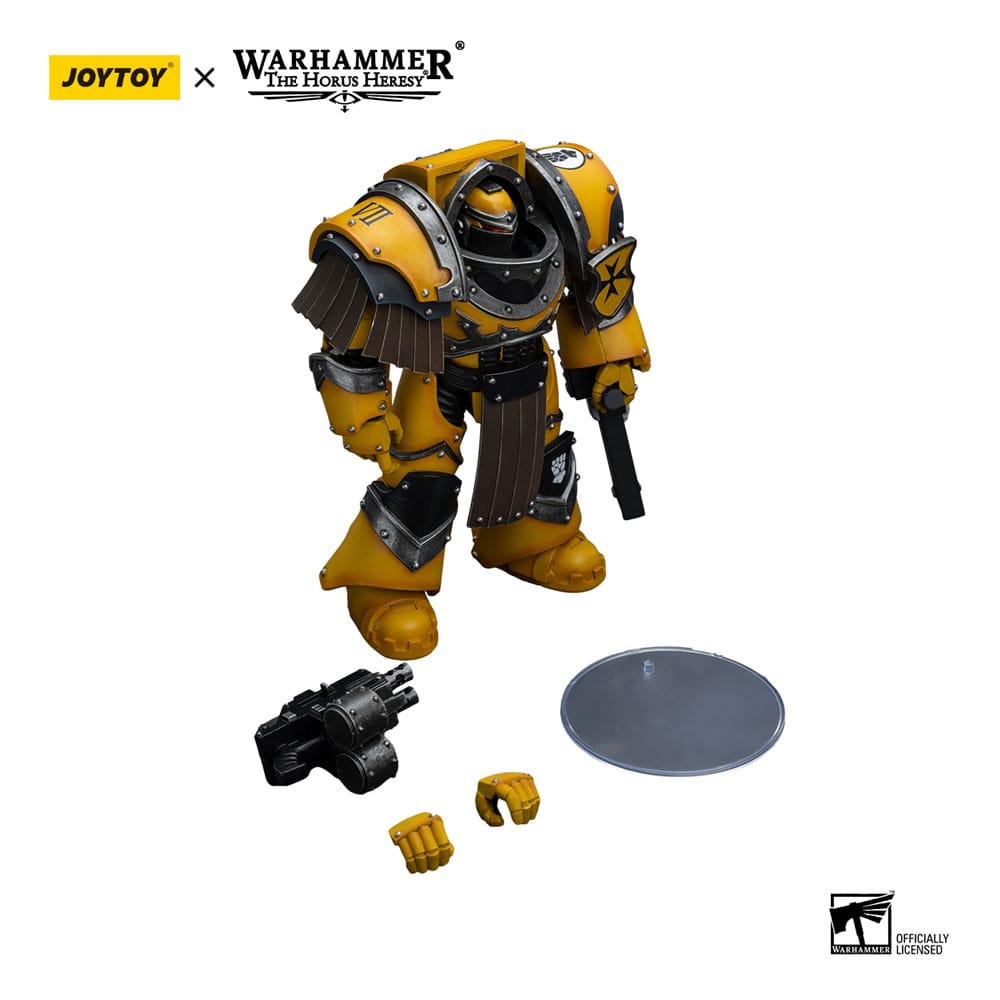 Warhammer The Horus Heresy Actionfigur 1/18 Imperial Fists Legion Cataphractii Terminator Squad Legion Cataphractii with Chainfist 12 cm