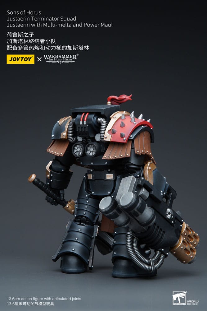 Warhammer The Horus Heresy Actionfigur 1/18 Sons of Horus Justaerin Terminator Squad Justaerin with Multi-melta and Power MauL 12 cm