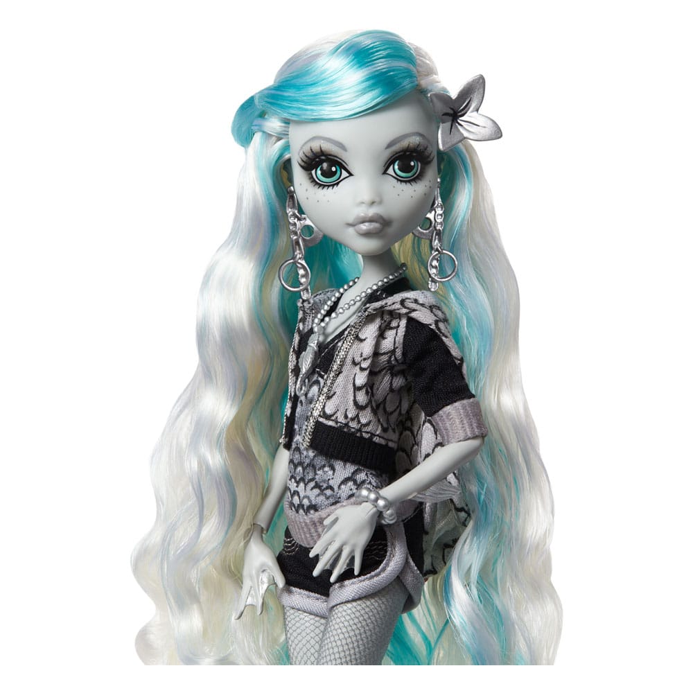 Monster High Reel Drama Puppe Lagoona Blue in Schwarzweiß